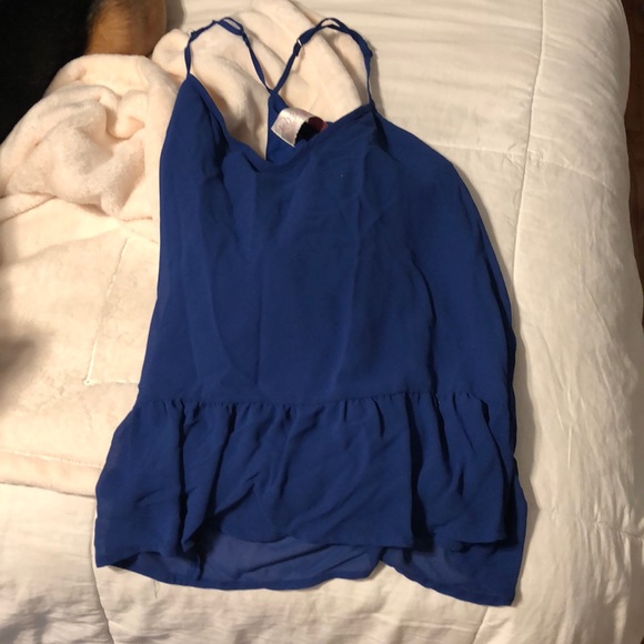 Forever 21 Blue Spaghetti Strap Blouse ! - Picture 4 of 4